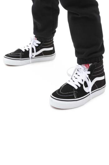 Dětské tenisky Vans UY SK8 Hi BLACK/TRUE WHIT černá barva