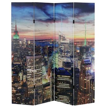 Designový LED paraván NEW YORK 160x180 cm (4-dílný)