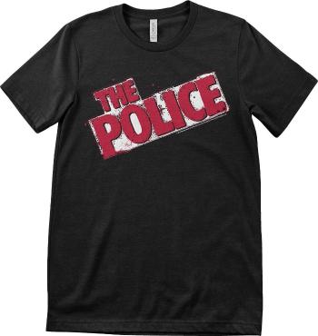 The Police Tričko Distressed Logo Unisex Black 2XL