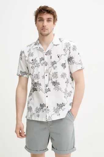 Košile s příměsí lnu Superdry