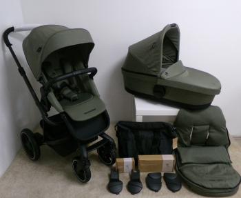 EASYWALKER Set XXL kočárek kombinovaný Harvey3 Sage Green s příslušenstvím