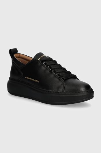 Kožené sneakers boty Alexander Smith Wembley černá barva, ASBAWYM2263TBK