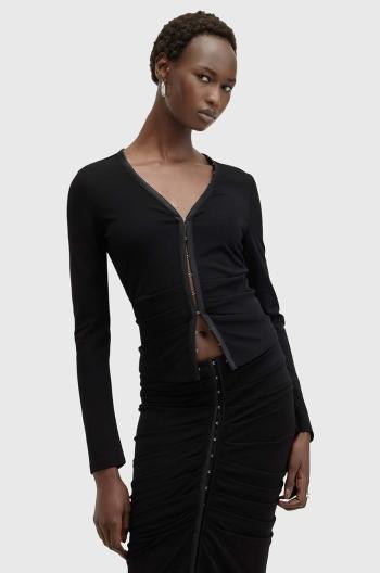 Kardigan AllSaints CADELL TOP dámský, černá barva, W033JB