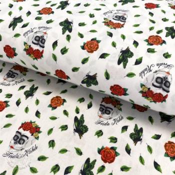 Bavlnená látka FRIDA Art rose digital print