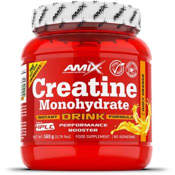 Amix Creatine Monohydrate Drink podpora sportovního výkonu příchuť Orange 360 g