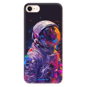 Odolné silikonové pouzdro iSaprio - Neon Astronaut - iPhone 8