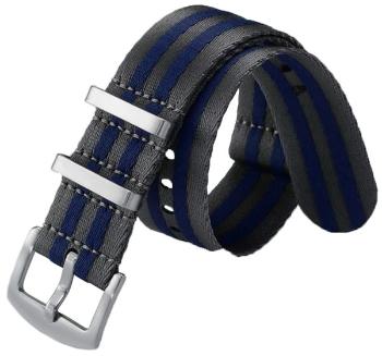 Řemínek NATO Sports proužky, modro-šedý 22 mm - 22 mm