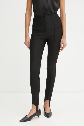 Kalhoty Pinko dámské, černá barva, přiléhavé, high waist, 104382 A27Z