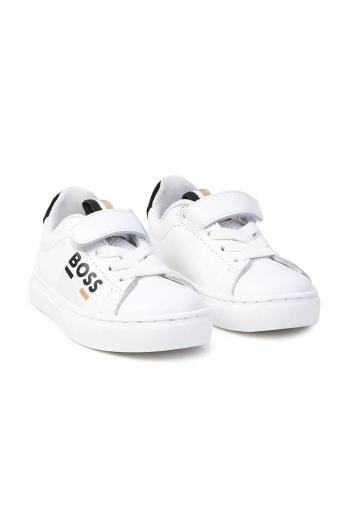 Dětské sneakers boty BOSS bílá barva, J51341