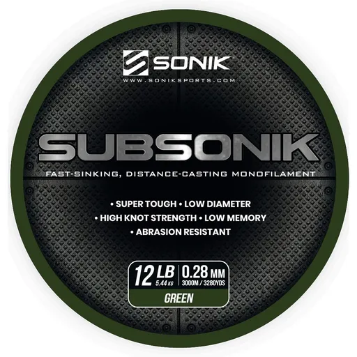 Sonik Vlasec Subsonik Green 3000m - 0,28mm,Sonik Vlasec Subsonik Green 3000m - 0,28mm