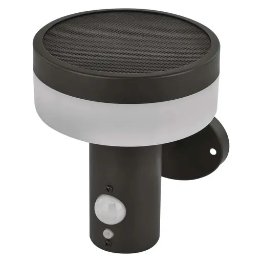 EMOS Antracitové fasádní solární LED svítidlo s pohybovým čidlem Terion 2W IP44 ZGJ044S