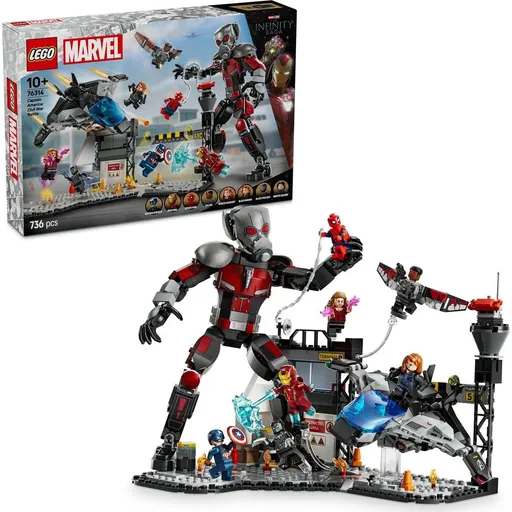 LEGO® Marvel 76314 Akční bitva - Captain America: Občanská válka