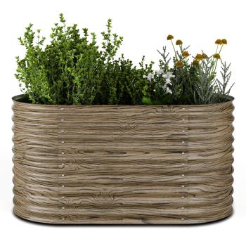 Blumfeldt High Grow Straight ghiveci, 913 L, Ergonomic, Rezistent la intemperii, Bază deschisă