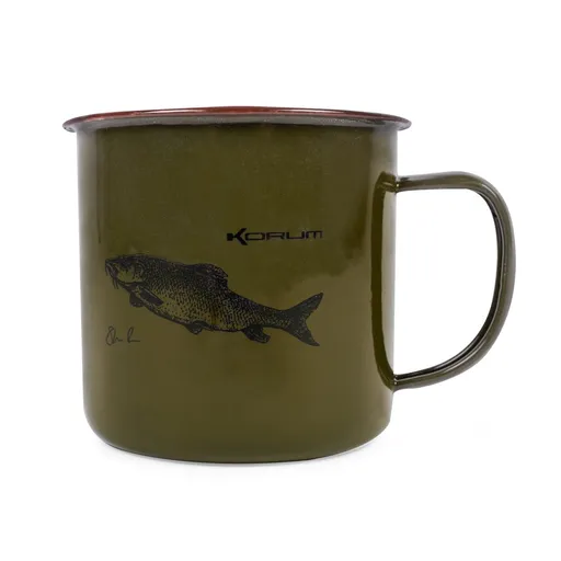 Korum Hrnek Classic Enamel Mug Barbel 330ml,Korum Hrnek Classic Enamel Mug Barbel 330ml