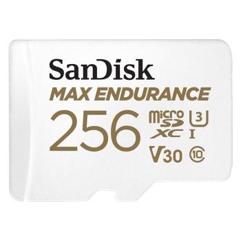 Memóriakártya SanDisk microSDXC 256GB Max Endurance + SD adapter