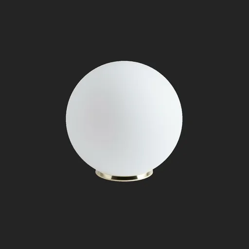 OSMONT BIA50541 BIANCA 3 stolní skleněná lampa mosaz leštěná / bílá IP40 60W E27