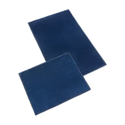 Bellatex Sada Koupelnových předložka bez výkroje BANYGOLD tmavě modrá, 60 x 100, 60 x 50 cm
