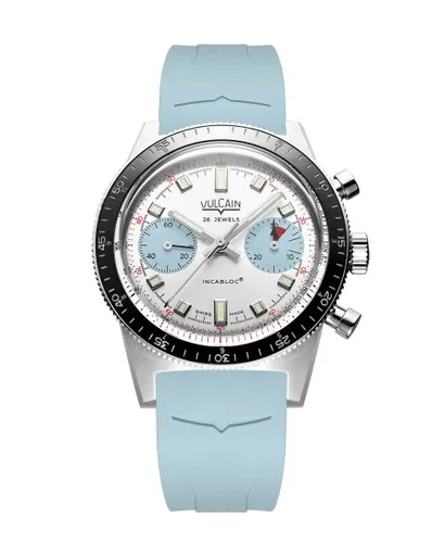 Vulcain Skindiver Chronograph Ice Blue - Rubber
