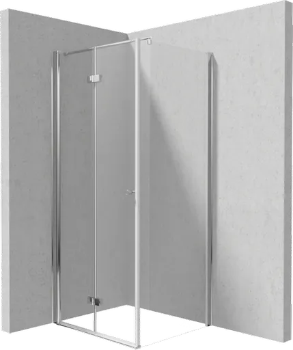 DEANTE/S Sprchový kout pevná stěna 120, skládací dveře 80 KTSX042P+KTS_032P KERRIA/0320