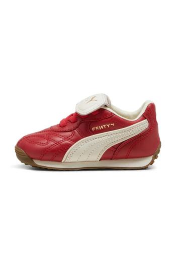 Dětské kožené sneakers boty Puma AVANTI L FENTY AC INF červená barva, 398358