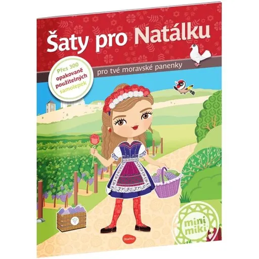 ELLA & MAX ŠATY PRO NATÁLKU Kniha samolepek, mix, velikost