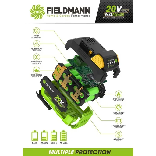 FDUZ 79020 20V akumulátor 2Ah FIELDMANN