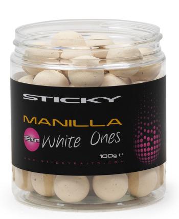 Sticky baits plovoucí boilies manilla pop-ups white ones 100 g-12 mm