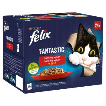 Felix Fantastic Multipack kuře/hovězí/králík/jehněčí v želé 24x85g