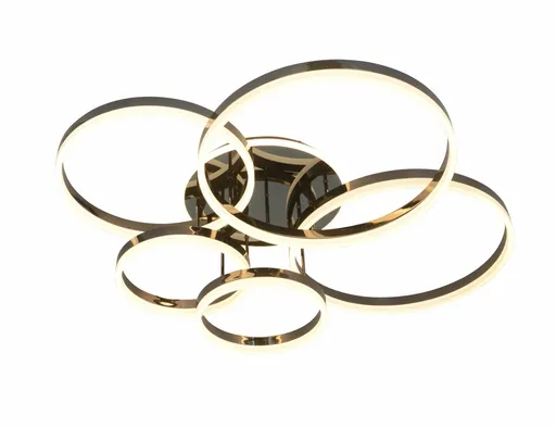 GeeTi Stropní svítidlo Schenna 80W 8000lm 3000K černý chrom