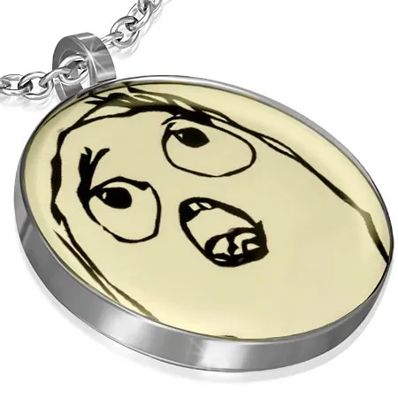 Přívěsek z oceli - TIMOROUS MEME FACE