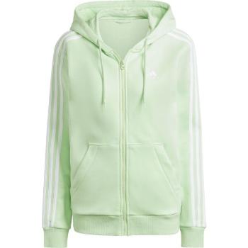 adidas ESSENTIALS 3-STRIPES HOODIE Dámská mikina, světle zelená, velikost