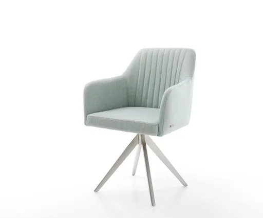 Otočná židle Greg-Flex mentolová křížová podnož hranatá