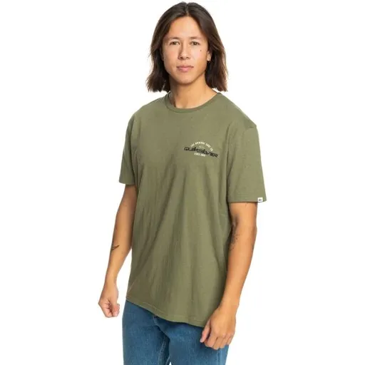 Quiksilver ARCHED TYPE Pánské triko, khaki, velikost