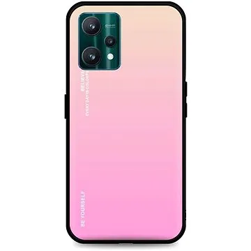 TopQ Kryt LUXURY Realme 9 Pro pevný duhový meruňkový 73235 (Sun-73235)