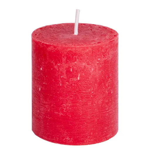 RUSTIC Svíčka 8 cm - červená