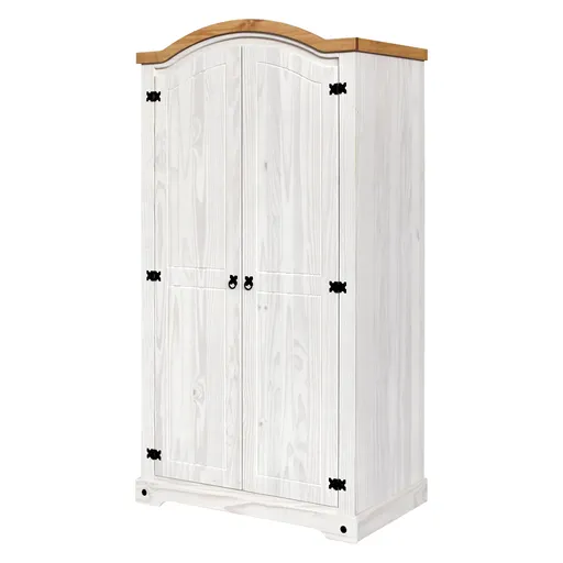 Skříň 2dveřová CORONA bílý vosk