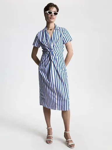 Tommy Hilfiger dámské pruhované šaty WW0WW39537 36