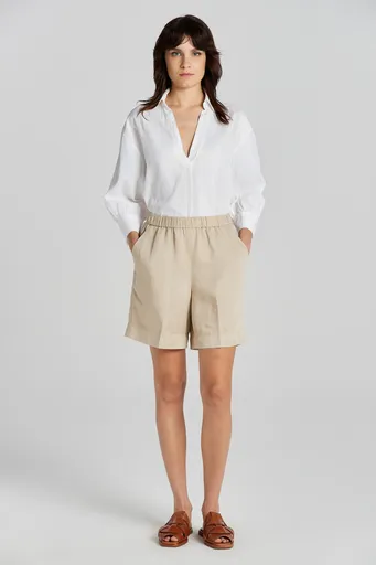 ŠORTKY GANT REL LINEN BLEND PULL ON SHORTS DRY SAND