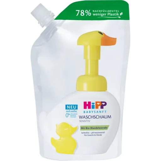 Hipp Babysanft Sensitive mycí pěna – náhradní náplň 250 ml