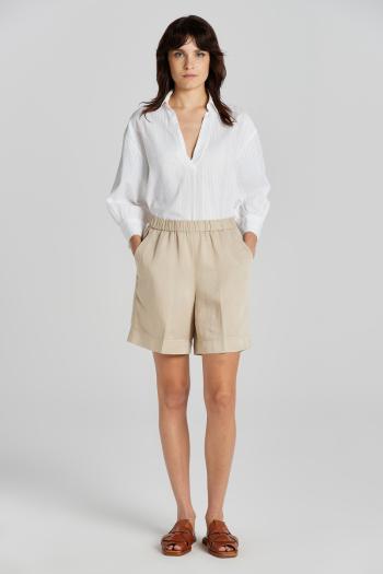 ŠORTKY GANT REL LINEN BLEND PULL ON SHORTS DRY SAND