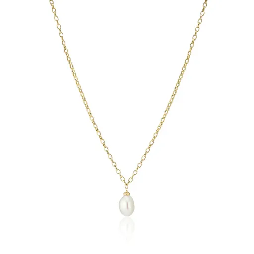 Sif Jakobs Elegantní pozlacený náhrdelník s barokní perlou Padua SJ-N2455-P-YG