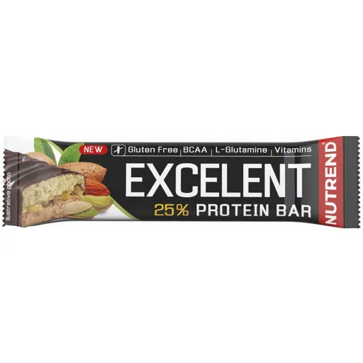 Nutrend EXCELENT 85 G MANDLE + PISTÁCIE Proteinová tyčinka, , velikost 85 G