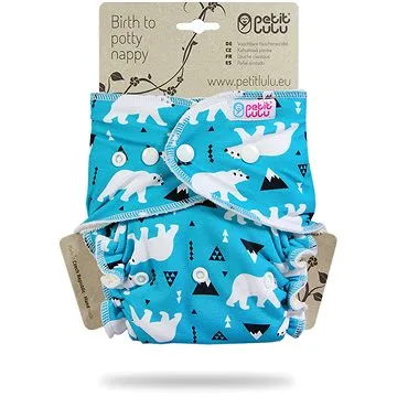 PETIT LULU  Kalhotková plena pat - polární medvědi (8596040019727)