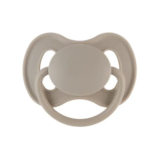 CANPOL BABIES Dudlík kaučukový s kulatou špičkou špičkou Nude 0-6m béžový