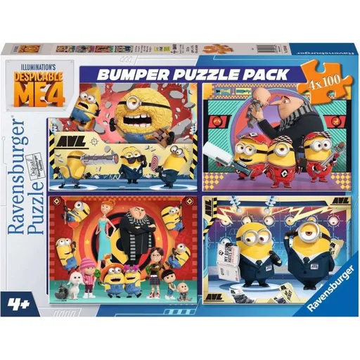 Ravensburger 120010630 Já, padouch 4 4 x 100 dílků