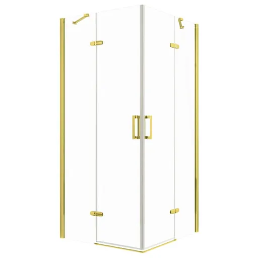 KERRA Sprchový kout Flow 90 Zlatý (bez vaničky) 5907548116475
