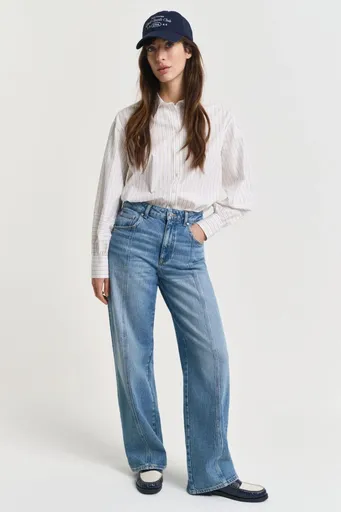 DŽÍNY GANT RELAXED SEAM DETAIL JEANS MID BLUE ARCHIVE