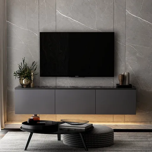 TV stolek Neon Illuminated - Anthracite