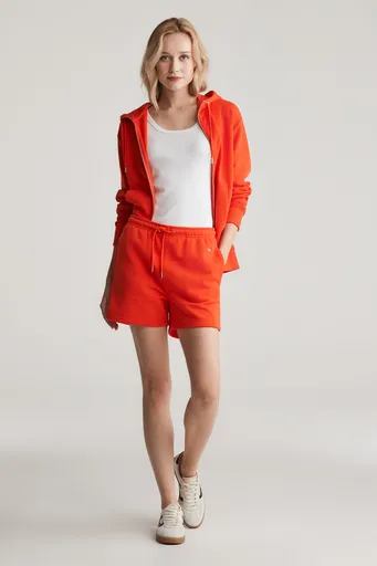 TEPLÁKOVÉ ŠORTKY GANT REG SHIELD SHORTS ORANGE RED