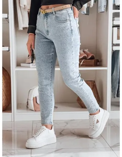 Dámské slim fit džíny SPARKLI modré